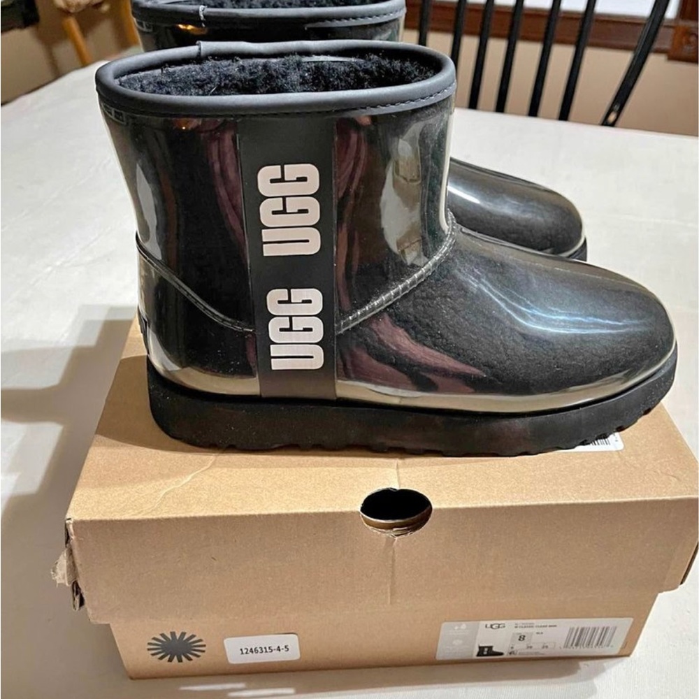 Ugg Classic Clear Mini Black Women 8